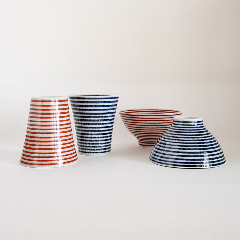 波佐見焼 朱駒 茶付 お茶碗 茶わん