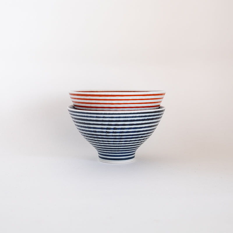 波佐見焼 朱駒 茶付 お茶碗 茶わん