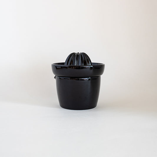 萬古焼 レモンのしぼり器 黒