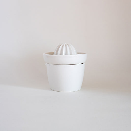 萬古焼 レモンのしぼり器 白