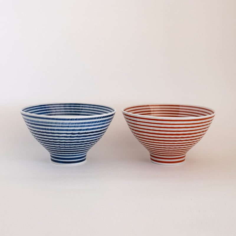 波佐見焼 朱駒 茶付 お茶碗 茶わん