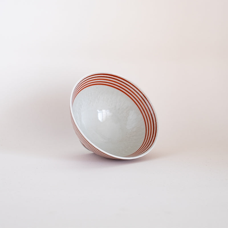 波佐見焼 朱駒 茶付 お茶碗 茶わん