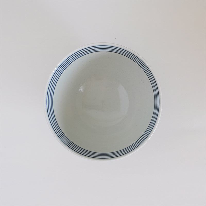 波佐見焼 藍駒 広東丼 小