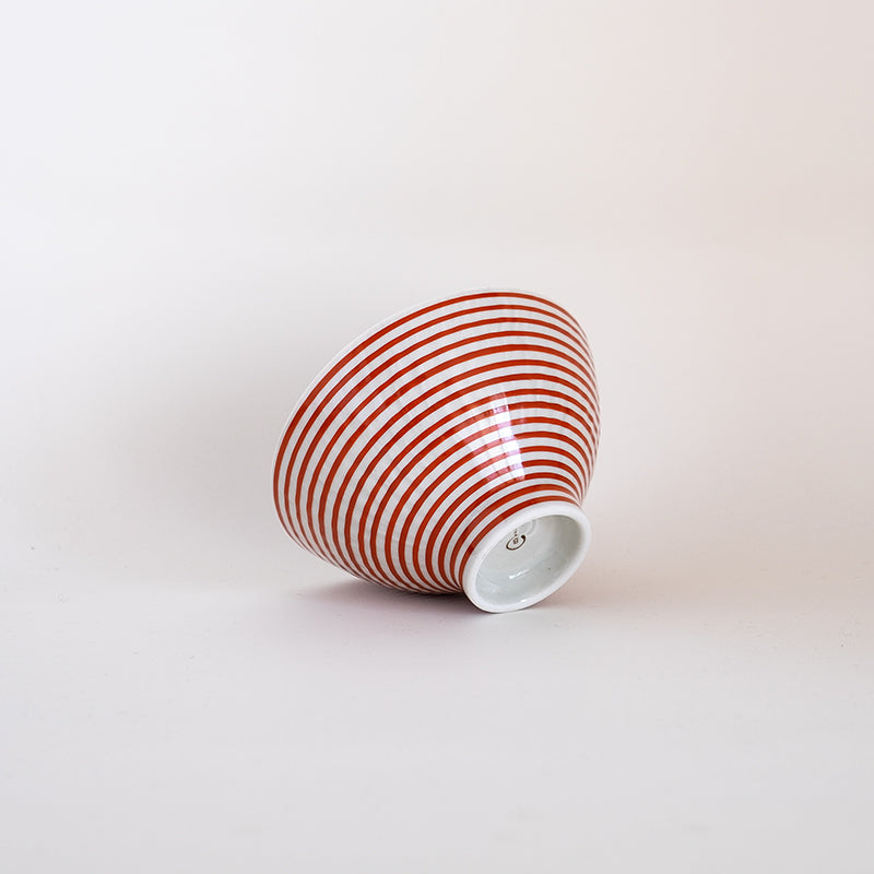 波佐見焼 朱駒 茶付 お茶碗 茶わん