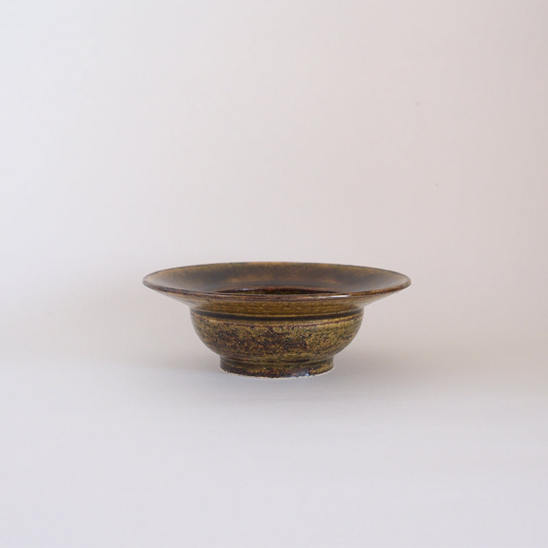 益子焼 飴釉 リム 小