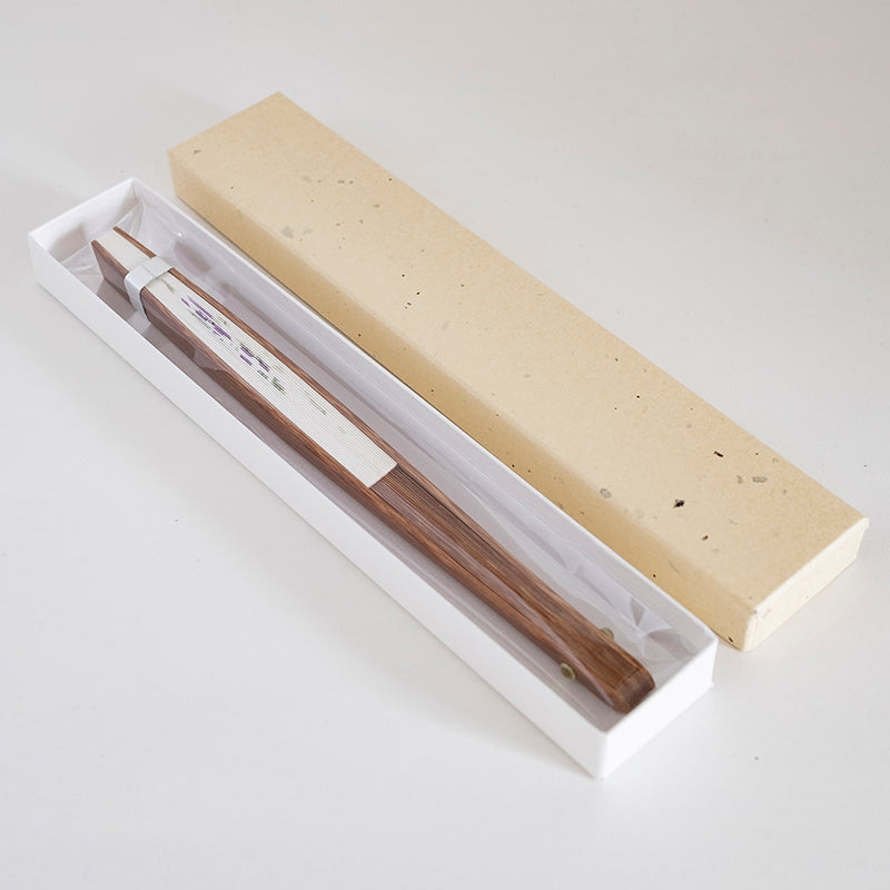 京扇子 女物紙扇 手描き 鉄線