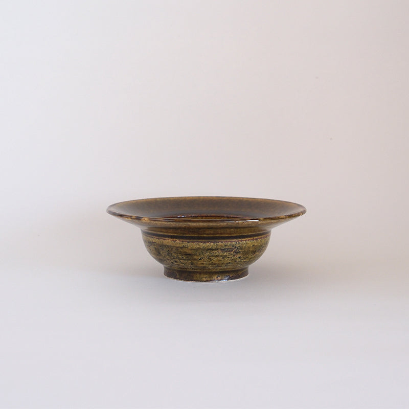 益子焼 飴釉 リム 小