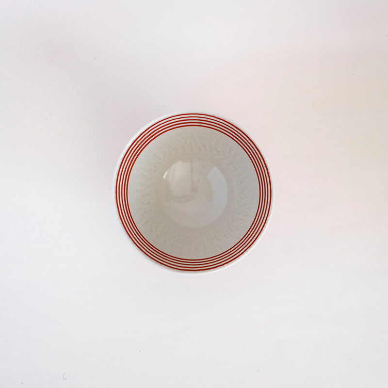 波佐見焼 朱駒 茶付 お茶碗 茶わん