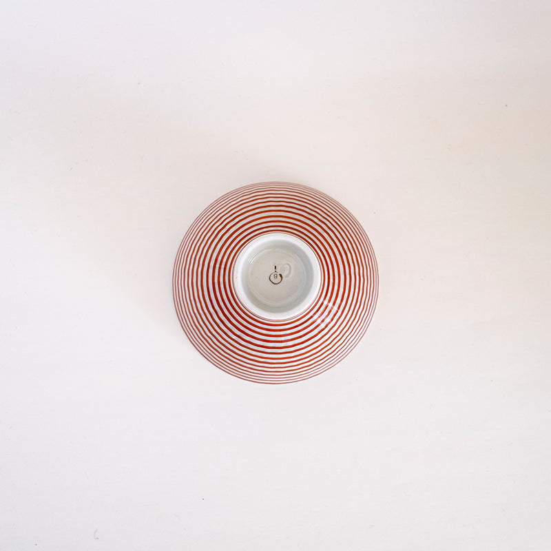 波佐見焼 朱駒 茶付 お茶碗 茶わん