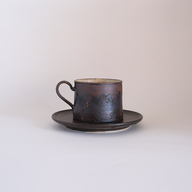 益子焼 塗鉄 マグカップ