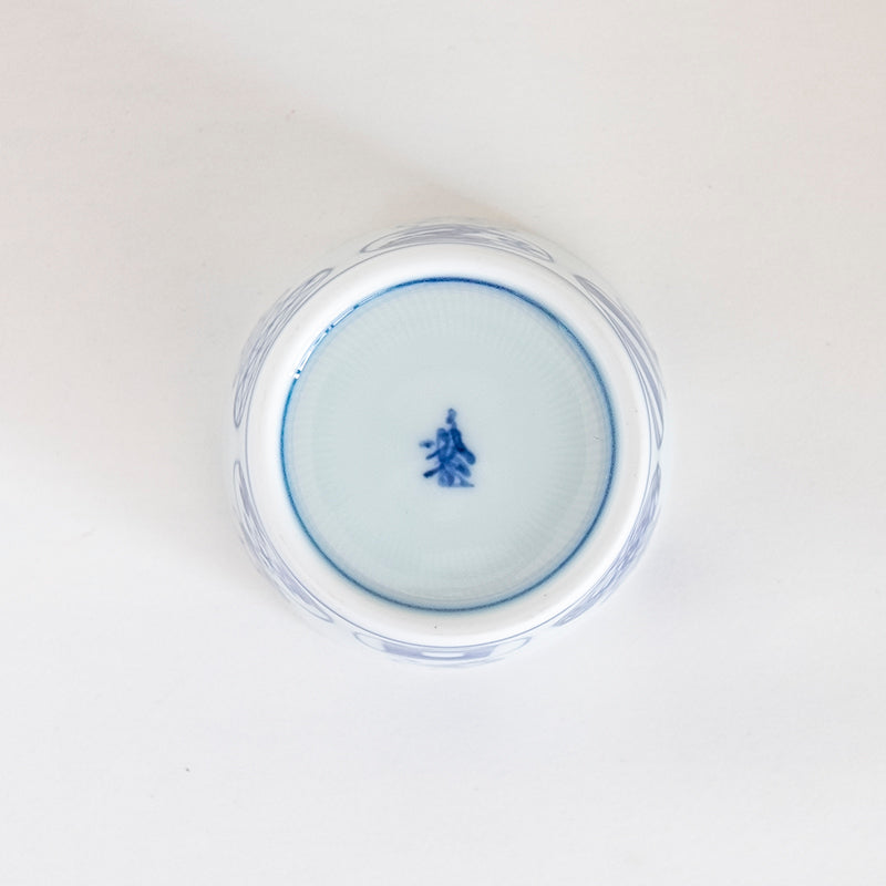 有田焼 染付並瓢そば猪口(無病息災)