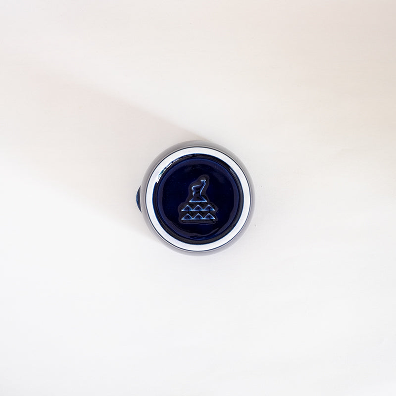 萬古焼 レモンのしぼり器 藍