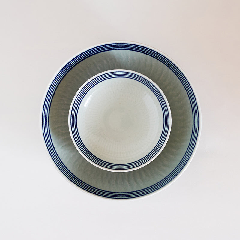 波佐見焼 藍駒 丸大鉢