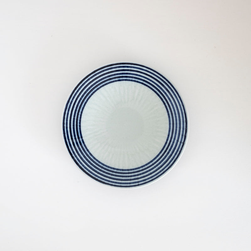 波佐見焼 藍駒 5寸皿