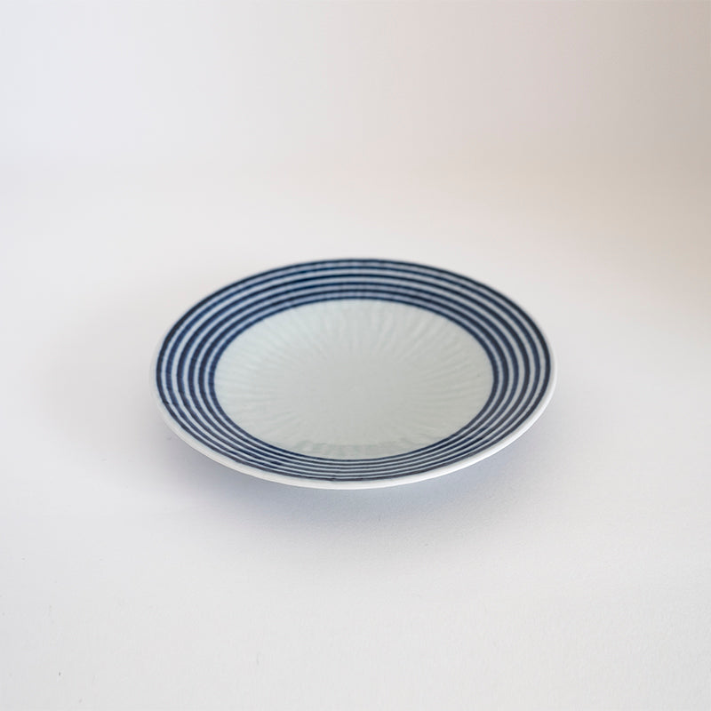 波佐見焼 藍駒 5寸皿