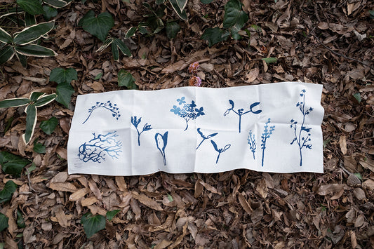 野歩き 晒生地(厚手)