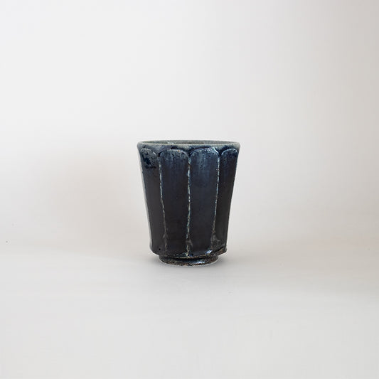 益子焼 瑠璃 フリーカップ