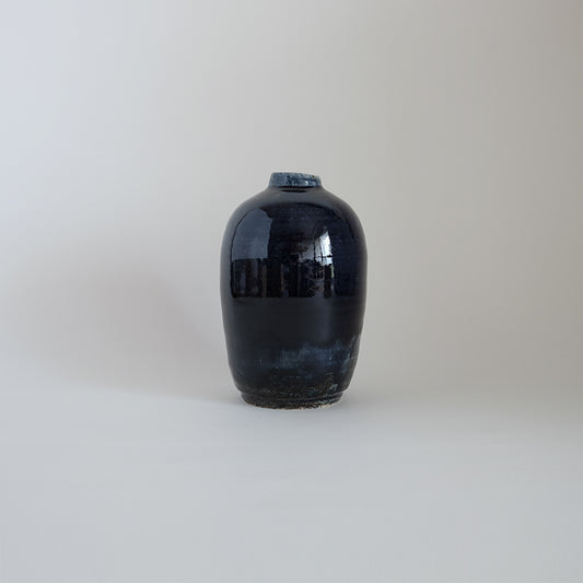 益子焼 瑠璃 一輪挿し C