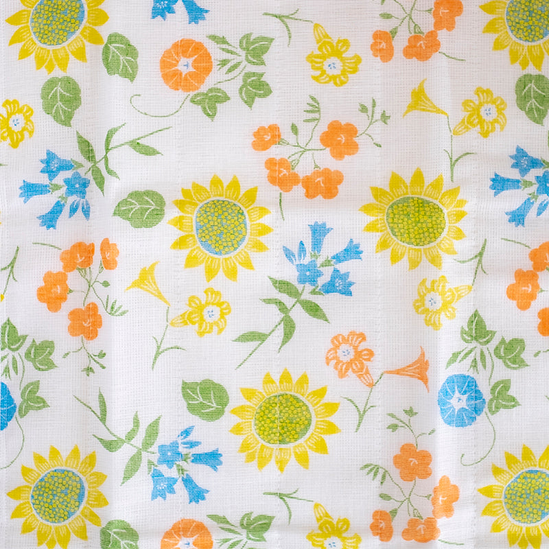 かや織ふきん 夏の花