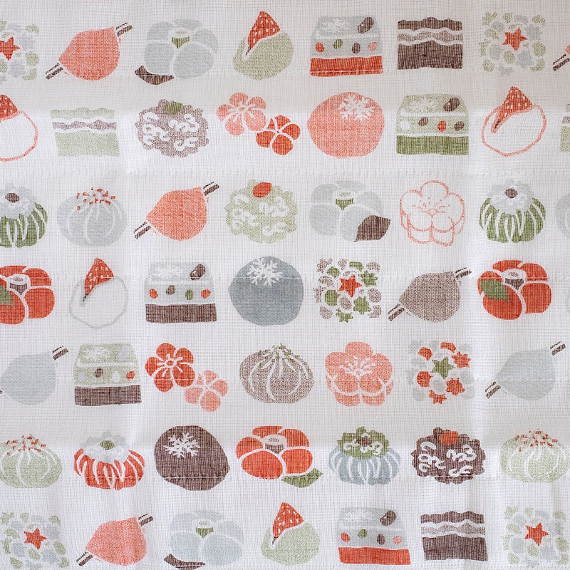 かや織ふきん 和菓子 冬