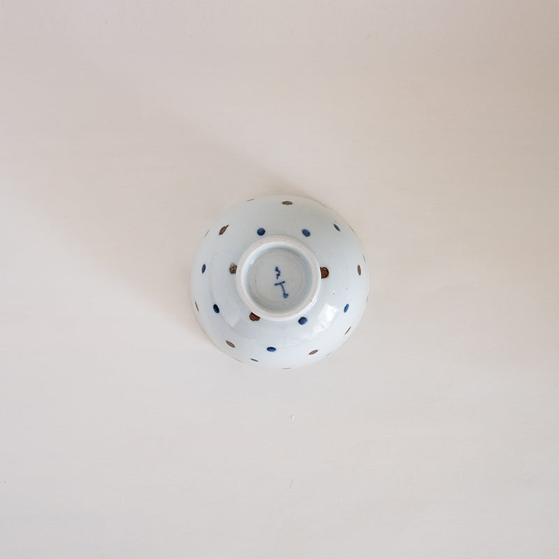 九谷焼 飯碗「水玉文」