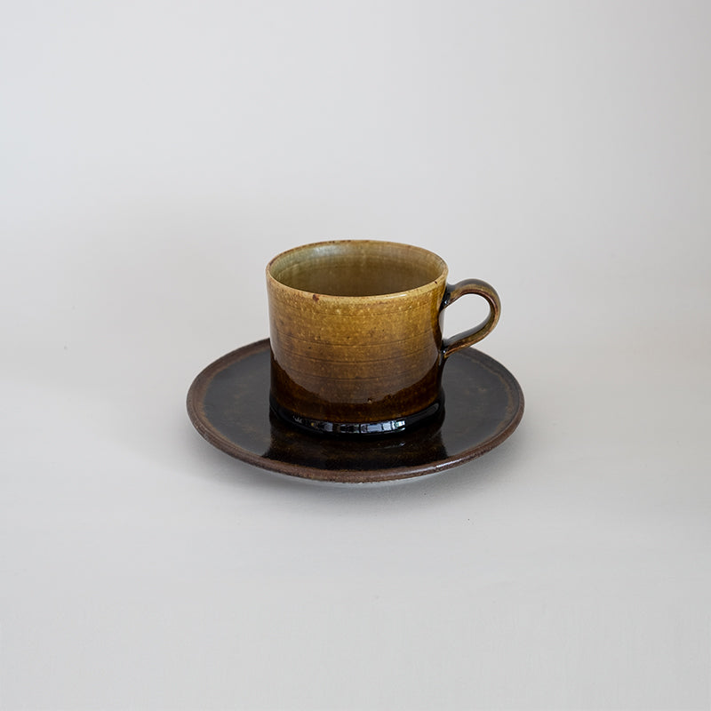 益子焼 飴釉 マグカップ