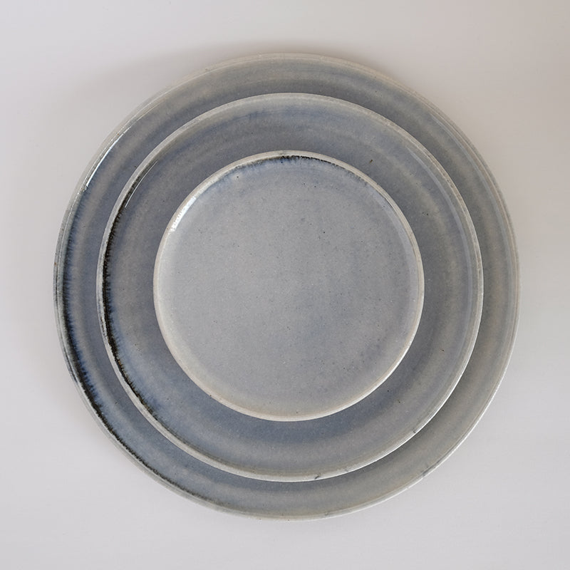 益子焼 呉須 プレート 大