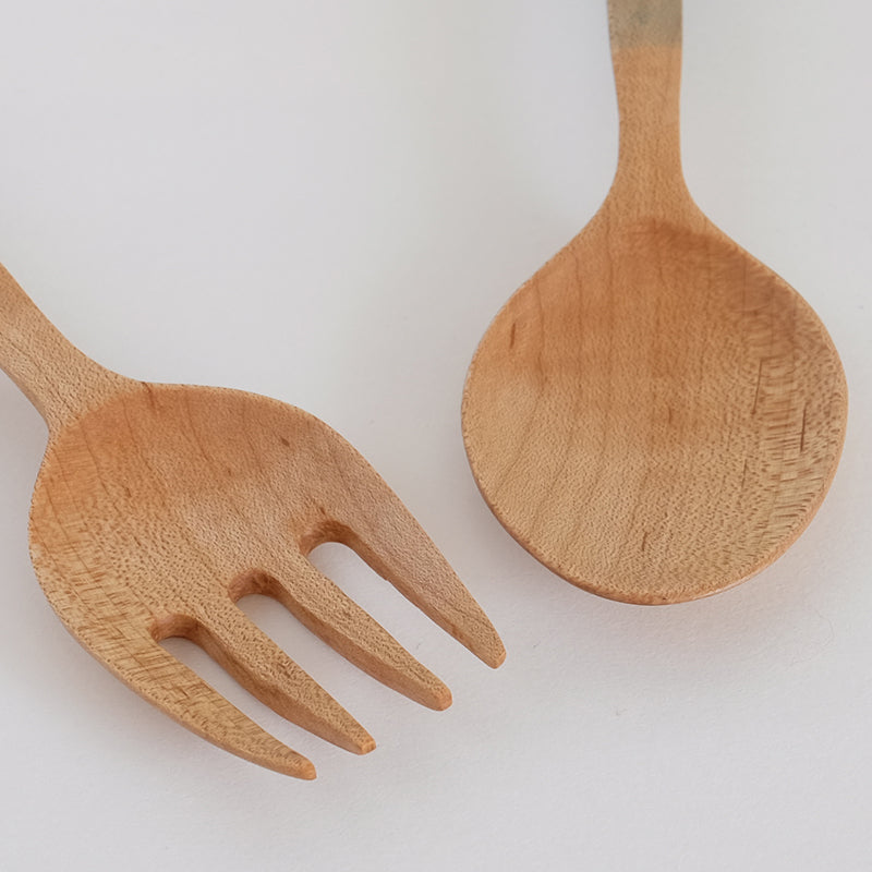 カエデ フォーク 藍染