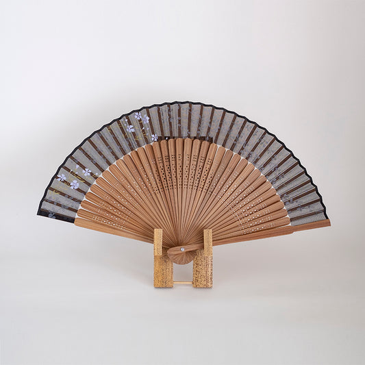 京扇子 女物絹扇 撫子と萩