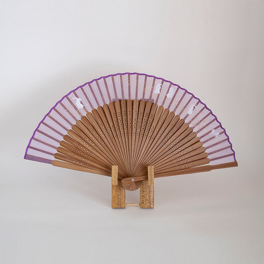 京扇子 女物絹扇 秋兎