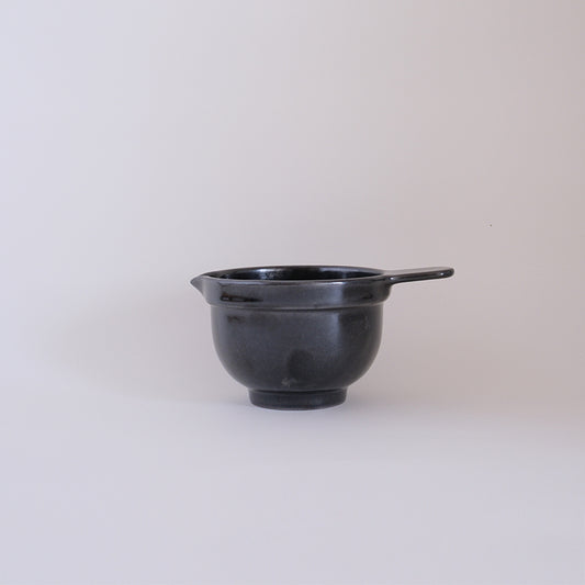 萬古焼　なっとうバチ　ふつう　黒
