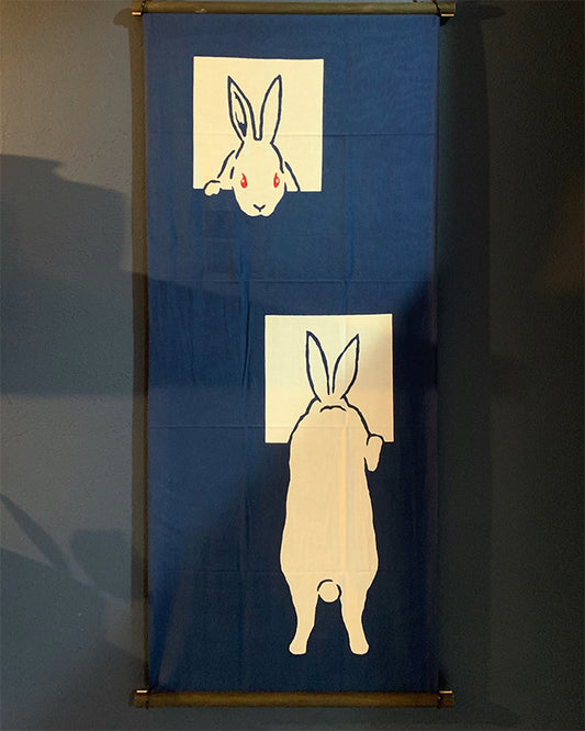 梨園染 注染手拭い のぞき窓