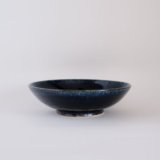 益子焼 瑠璃 丸鉢(小)