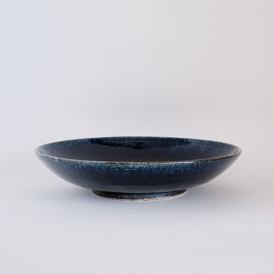 益子焼 瑠璃 丸鉢(大)