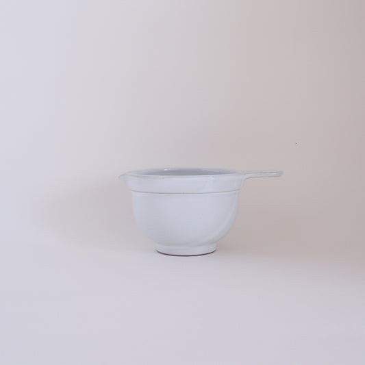 萬古焼　なっとうバチ　ふつう　白