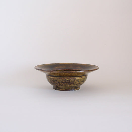 益子焼 飴釉 リム 小