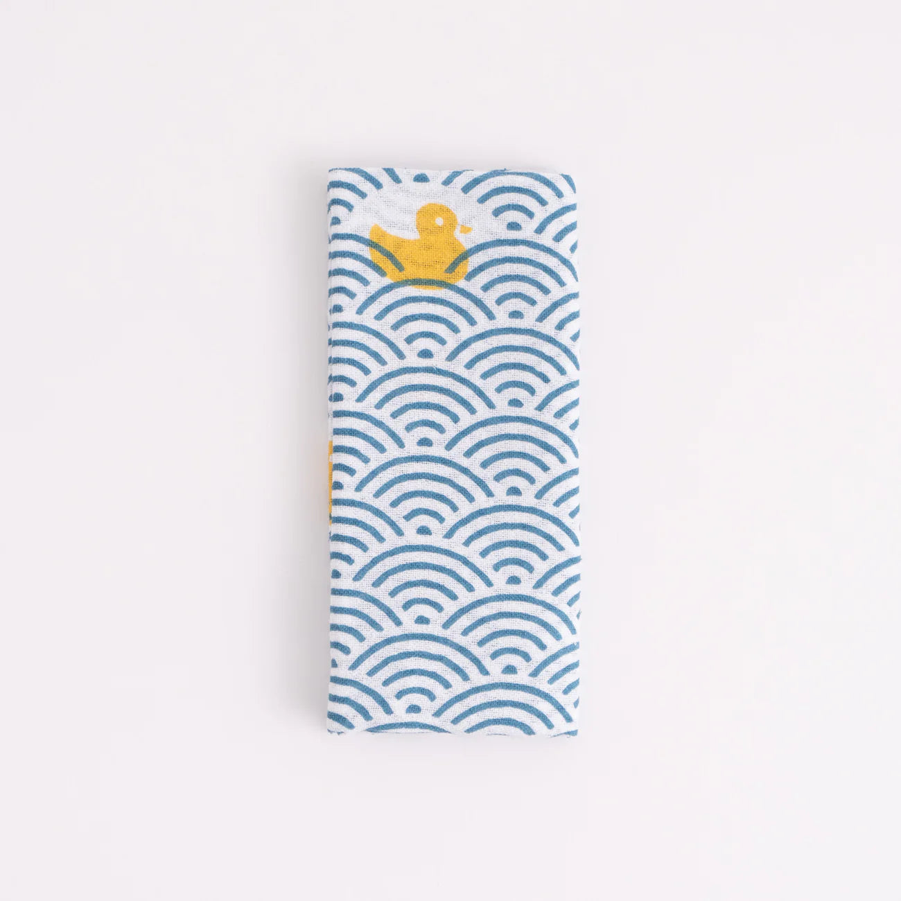 ゆてぬぐい あひる青海波