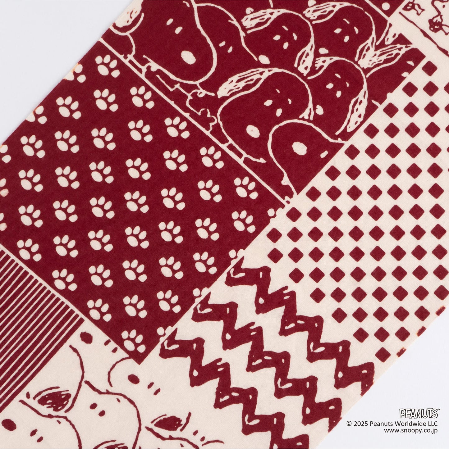スヌーピー切継小紋