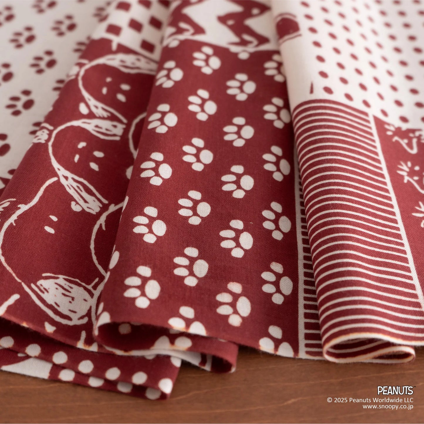 スヌーピー切継小紋