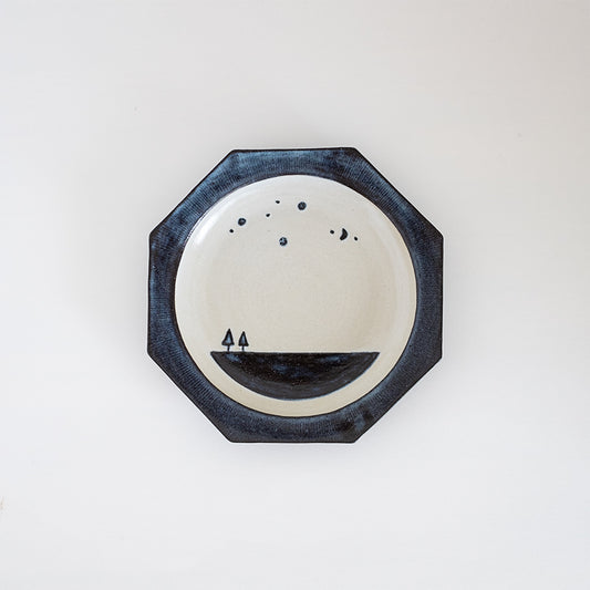 8角5寸皿「森」