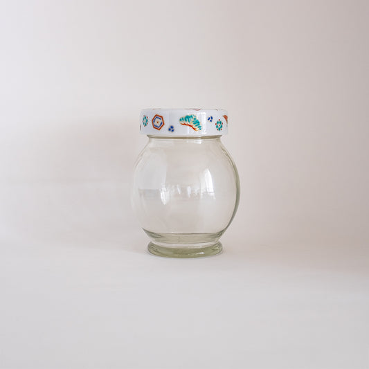 九谷文様蓋物 丸瓶(まるびん)/宝尽くし