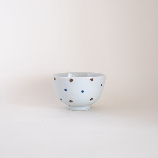 九谷焼 飯碗「水玉文」