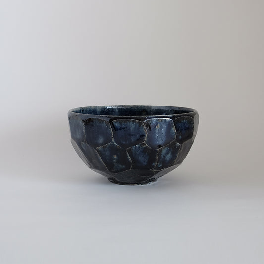 益子焼 瑠璃 面取碗