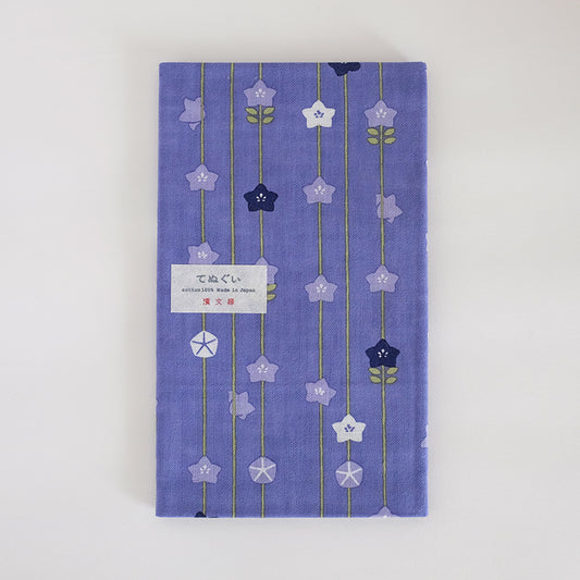 てぬぐい 桔梗つなぎ ムラサキ