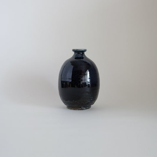 益子焼　瑠璃　一輪挿し　A