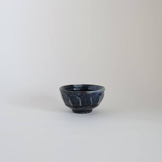 益子焼 瑠璃 面取ぐい呑