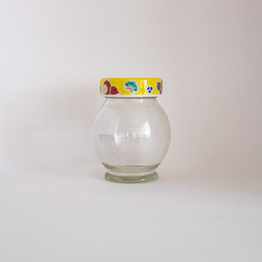 九谷文様蓋物 丸瓶(まるびん)/六瓢