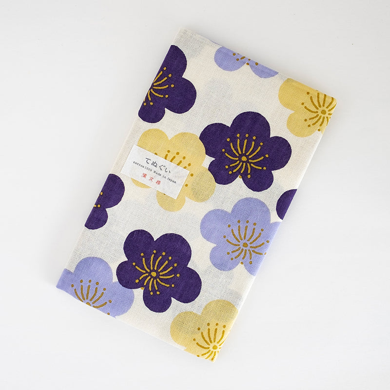 てぬぐい　梅むらさき　オフ